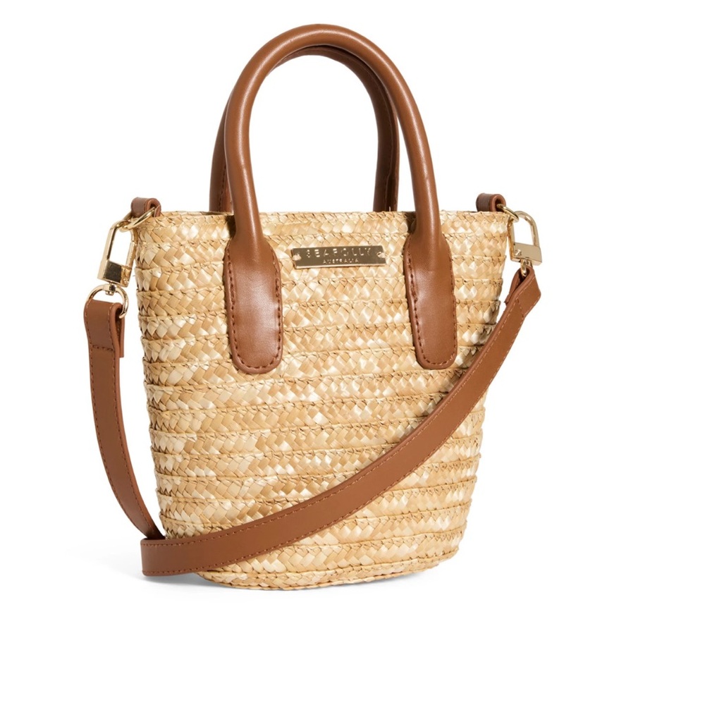 Seafolly Tan and Brown Crossbody Bag